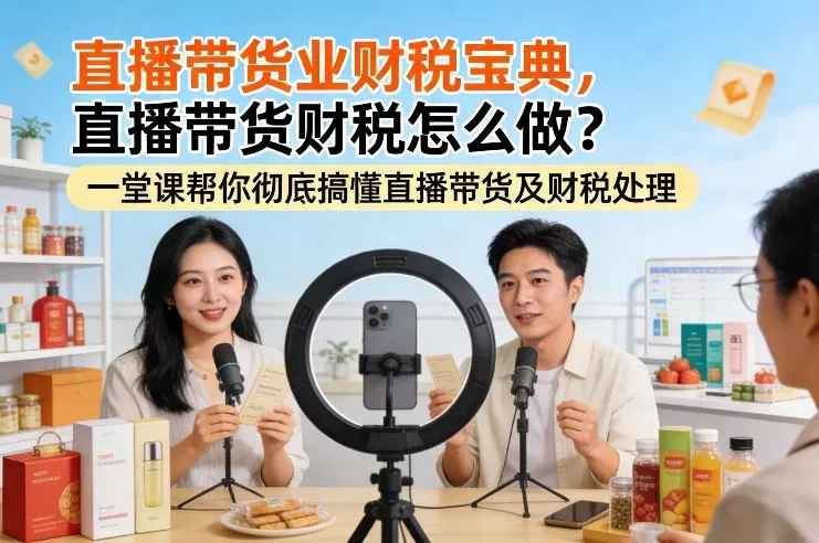 直播带货业财税宝典，直播带货财税怎么做？一堂课帮你彻底搞懂直播带货及财税处理 - 付费阅读