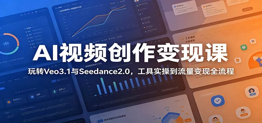 AI视频创作变现课：玩转Veo3.1与Seedance2.0，工具实操到流量变现全流程 - 付费阅读