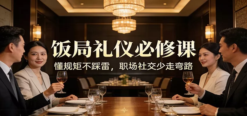 公众号收费文章：《饭局礼仪必修课：懂规矩不踩雷，职场社交少走弯路》 - 付费阅读