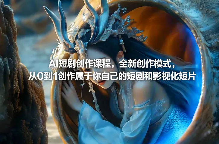 AI短剧创作课程，全新创作模式，从0到1创作属于你自己的短剧和影视化短片 - 付费阅读
