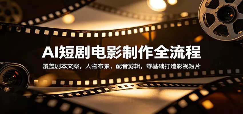 AI短剧电影制作全流程：覆盖剧本文案，人物布景，配音剪辑，零基础打造影视短片 - 付费阅读