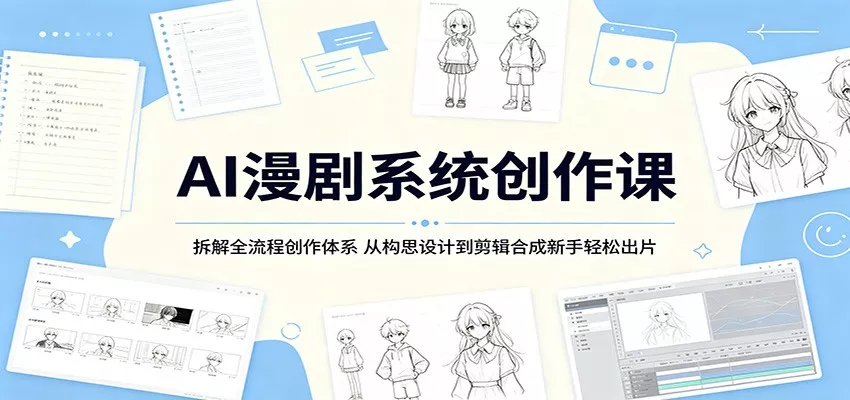 AI漫剧系统创作课：拆解全流程创作体系，从构思设计到剪辑合成新手轻松出片 - 付费阅读