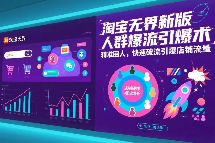 淘宝无界新版人群爆流引爆术，精准圈人，快速破流引爆店铺流量 - 付费阅读