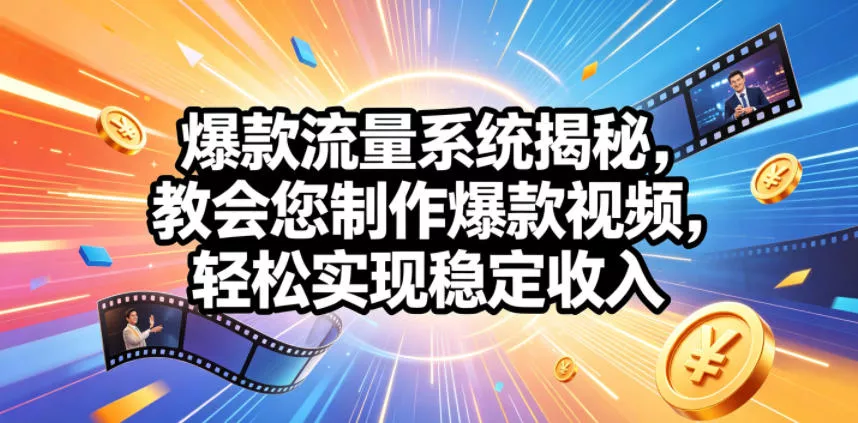 爆款流量系统揭秘，教会您制作爆款视频，轻松实现稳定收入【原创双语字幕】 - 付费阅读
