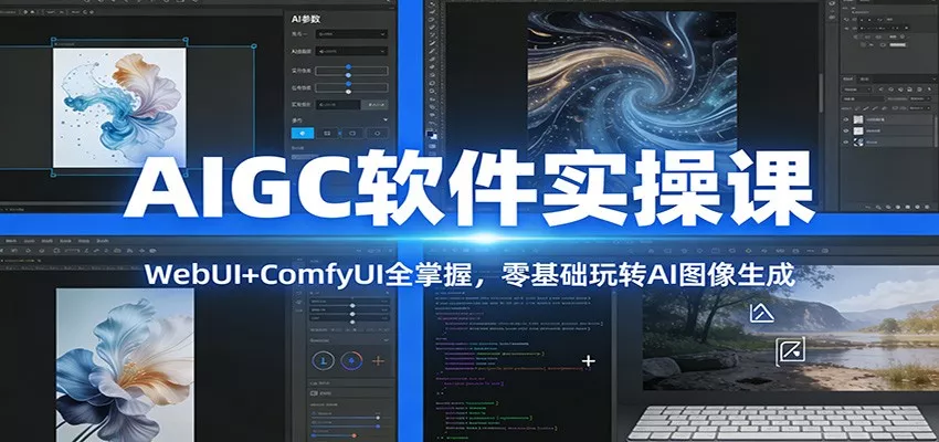 AIGC软件实操课：WebUI+ComfyUI全掌握，零基础玩转AI图像生成 - 付费阅读
