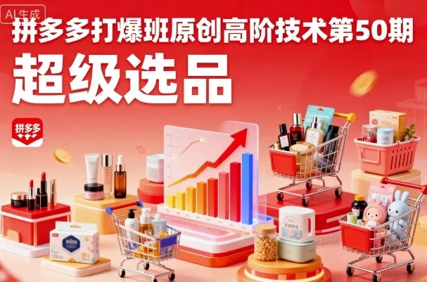 拼多多打爆班原创高阶技术第50期，超级选品 - 付费阅读