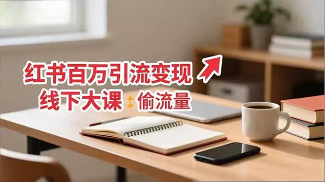 小红书百万引流变现-11月线下大课：分享从0到百万引流路径，手把手教偷流量、拿结果 - 付费阅读