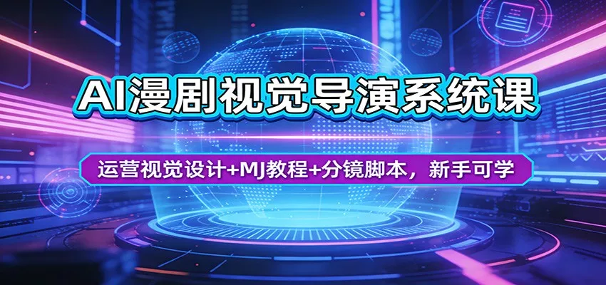 AI漫剧视觉导演系统课：运营视觉设计+MJ教程+分镜脚本，新手可学 - 付费阅读