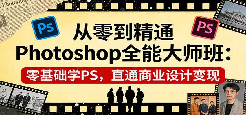 从零到精通Photoshop全能大师班：零基础学PS，直通商业设计变现 - 付费阅读