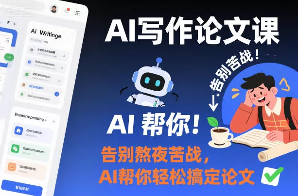 AI写作论文课，告别熬夜苦战，AI帮你轻松搞定论文 - 付费阅读