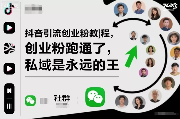 抖音引流创业粉教程，创业粉终于跑通了，私域是永远的王 - 付费阅读