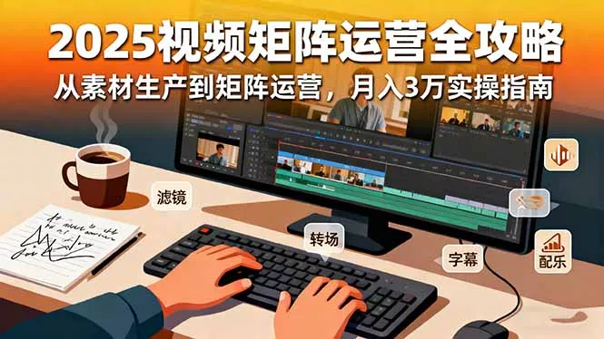 2025短视频矩阵运营全攻略：从素材生产到矩阵运营，月入3万实操指南 - 付费阅读