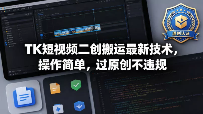 TK短视频二创搬运最新技术，操作简单，过原创不违规 - 付费阅读