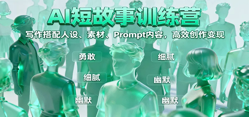 AI短故事训练营：写作搭配人设、素材、Prompt内容，高效创作变现 - 付费阅读