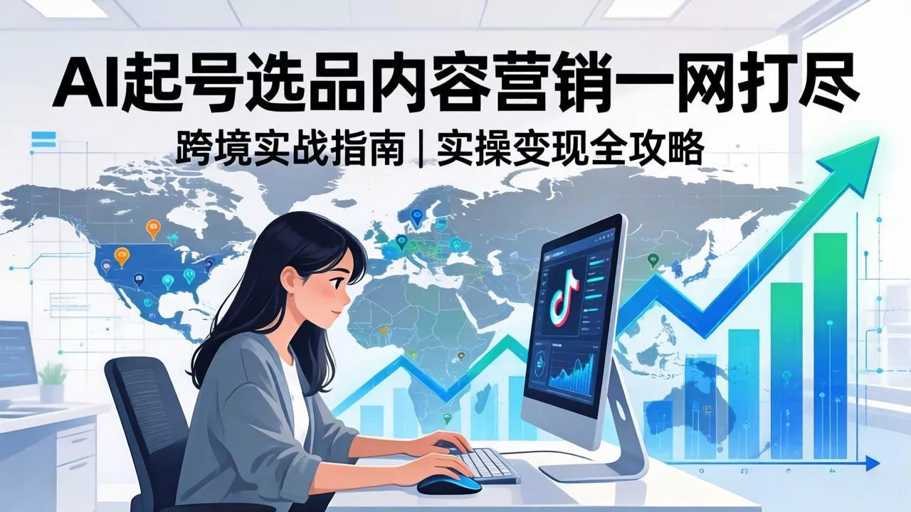 2026 TikTok 跨境AI实操：从零基础到变现全流程，AI起号选品内容营销一网打尽 - 付费阅读