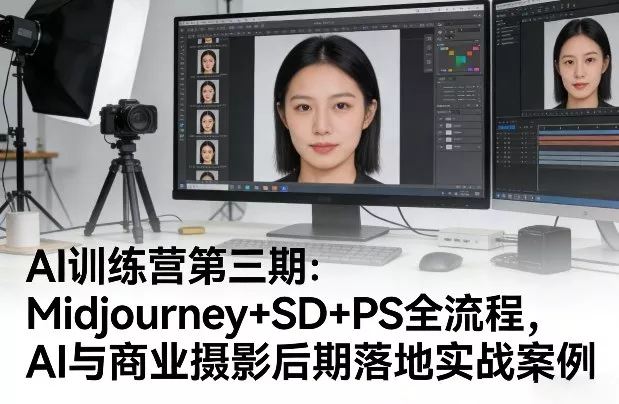 AI训练营第三期：Midjourney+SD+PS全流程，AI与商业摄影后期落地实战案例 - 付费阅读