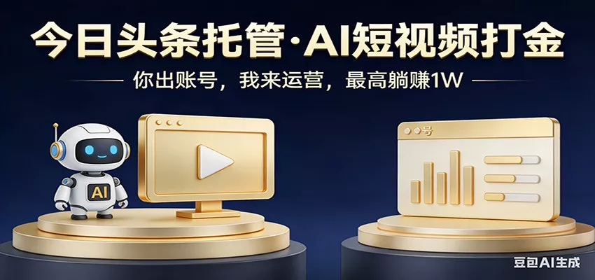 头条号AI托管，我提供作品，你提供账号，每天5分钟发布，小白躺赚3000+ - 付费阅读