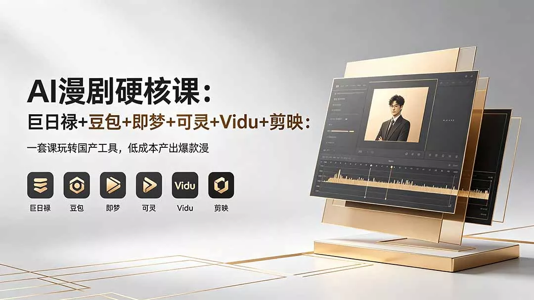 AI漫剧硬核课：巨日禄+豆包+即梦+可灵+Vidu+剪映：一套课玩转国产工具，低成本产出爆款漫剧 - 付费阅读