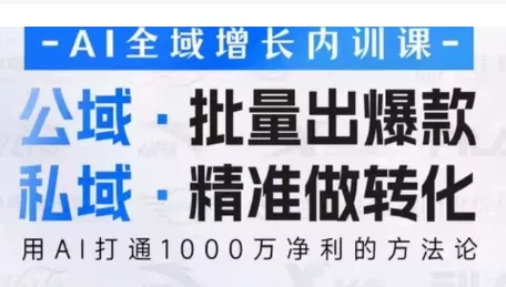 吴思晓·2026AI全域增长内训课+思维导图 吴思晓·2026AI全域增长内训课+思维导图