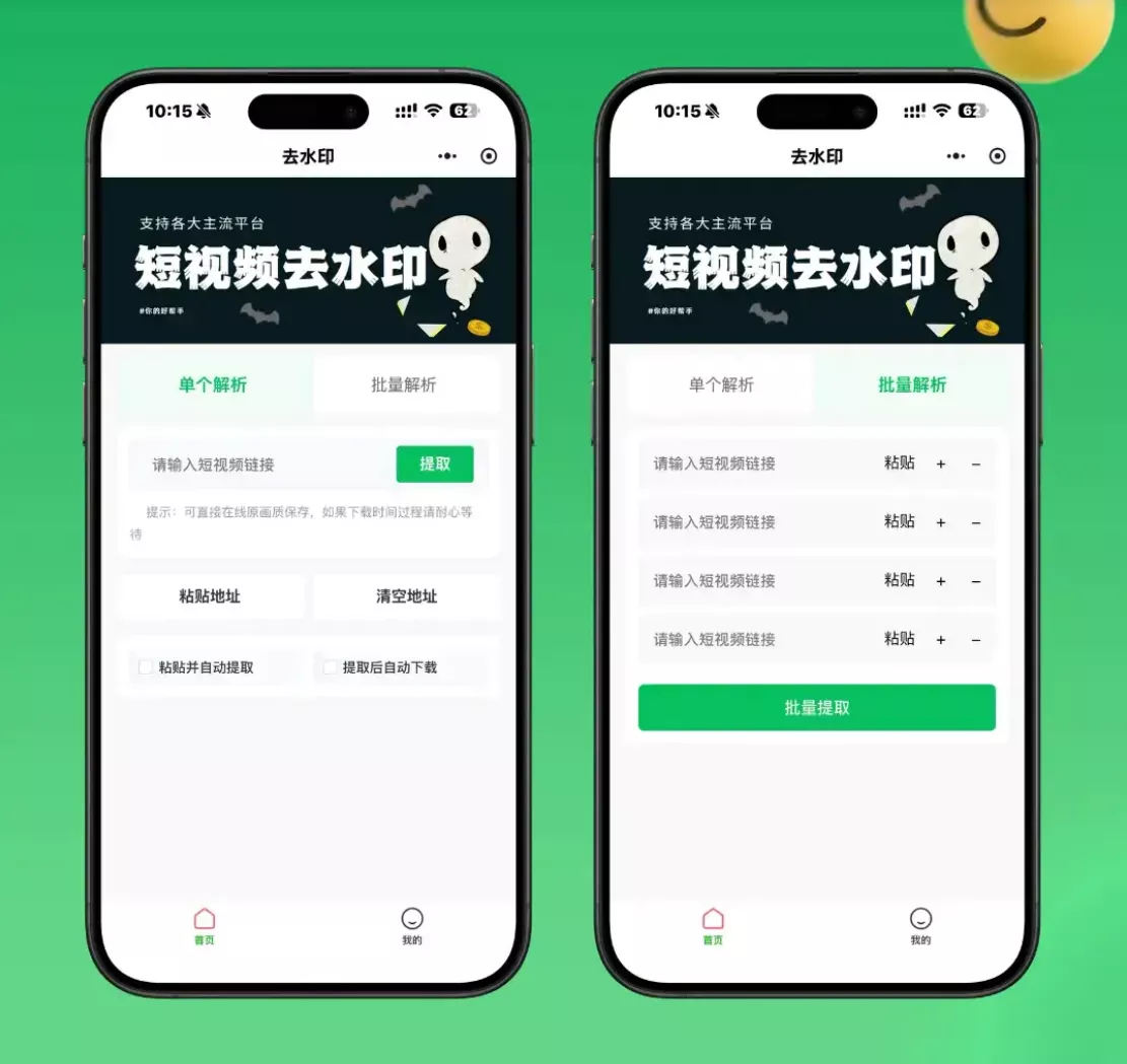 2026最新去水印小程序源码 v1.6.5 带流量主 - 付费阅读