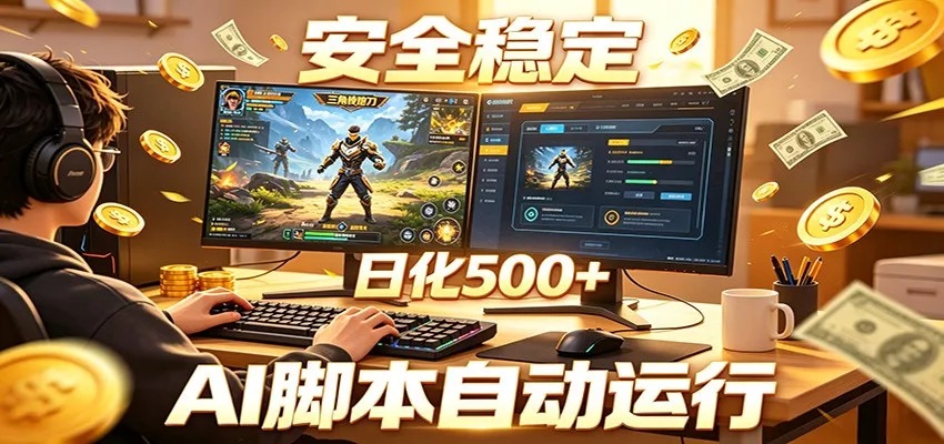 三角洲全自动挂机，AI脚本躺赚，日化500+ - 付费阅读