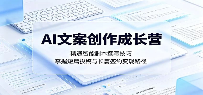 AI文案创作成长营：精通智能剧本撰写技巧，掌握短篇投稿与长篇签约变现路径 - 付费阅读