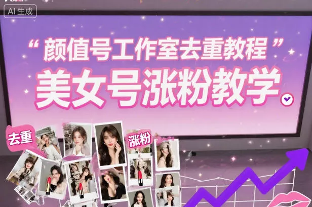 颜值号工作室去重教程，美女号涨粉教学 - 付费阅读
