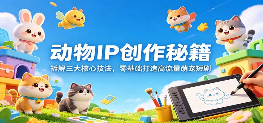 动物IP创作秘籍：拆解三大核心技法，零基础打造高流量萌宠短剧 - 付费阅读
