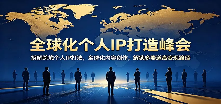 全球化个人IP打造峰会：拆解跨境个人IP打法，全球化内容创作，解锁多赛道高变现路径 - 付费阅读
