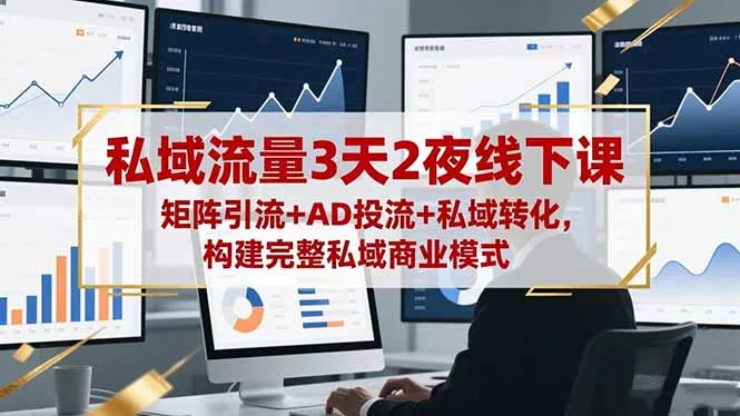 私域流量3天2夜线下课，矩阵引流+AD投流+私域转化，构建完整私域商业模式 - 付费阅读