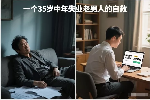 付费文章：一个35岁中年失业老男人的自救 - 付费阅读