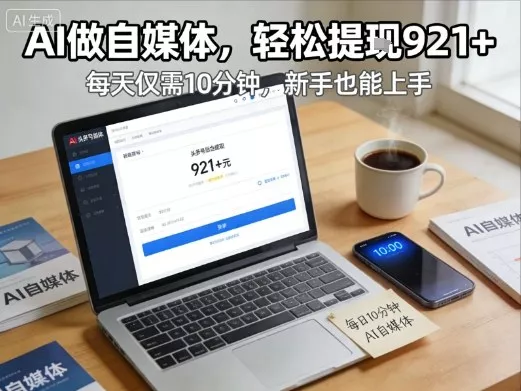 每天花费10分钟，头条号收益921+，用AI做自媒并不难【附视频教程】 - 付费阅读