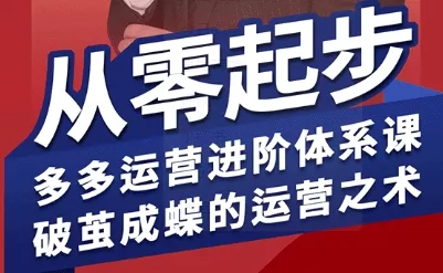拼多多运营进阶系统课，从零起步，多多运营进阶体系课，破茧成蝶的运营之术(更新9月) - 付费阅读