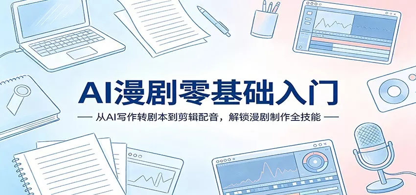 AI漫剧零基础入门：从AI写作转剧本到剪辑配音，解锁漫剧制作全技能 - 付费阅读