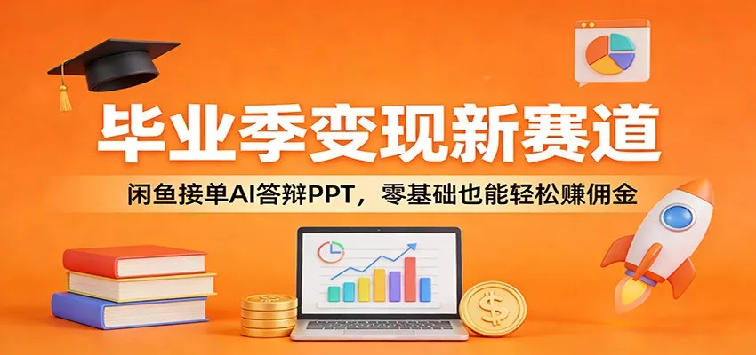 毕业季变现新赛道：闲鱼接单AI答辩PPT，零基础也能轻松赚佣金 - 付费阅读