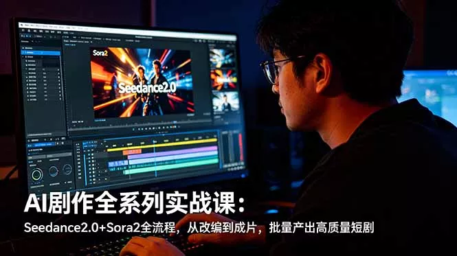 AI剧作全系列实战课：Seedance2.0+Sora2全流程，从改编到成片，批量产出高质量短剧 - 付费阅读