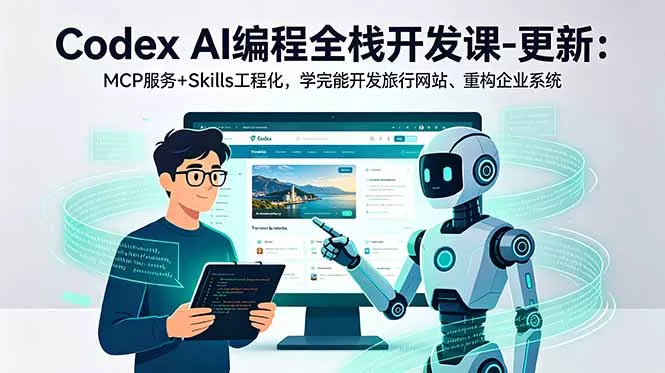 Codex AI编程全栈开发课-更新：MCP服务+Skills工程化，学完能开发旅行网站、重构企业系统 - 付费阅读