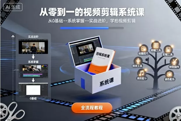 从零到一的视频剪辑系统课，从0基础–系统掌握–实战进阶，学拍视频剪辑 - 付费阅读