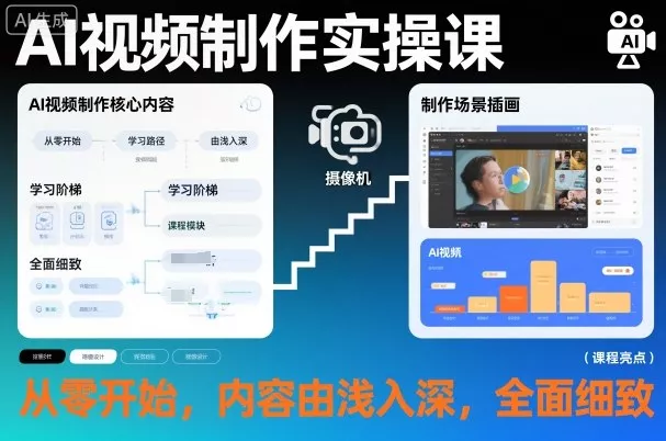 AI视频制作实操课，从零开始，内容由浅入深，全面细致 - 付费阅读