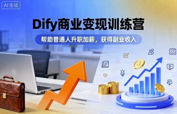 Dify商业变现训练营，帮助普通人升职加薪，获得副业收入 - 付费阅读