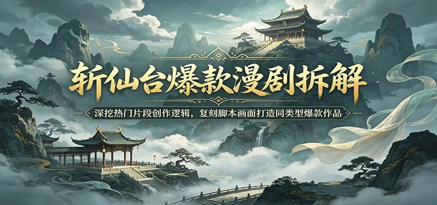 斩仙台爆款漫剧拆解：深挖热门片段创作逻辑，复刻脚本画面打造同类型爆款作品 - 付费阅读