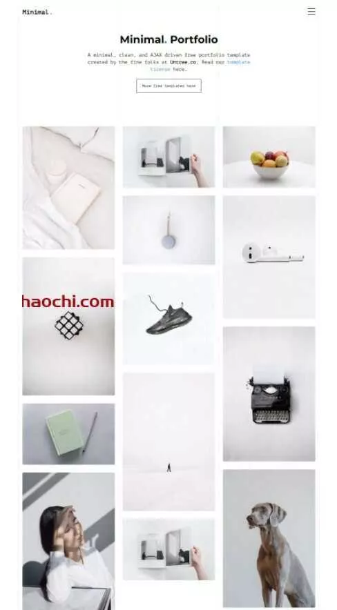 设计服务公司作品宣传网站HTML模板 - 付费阅读