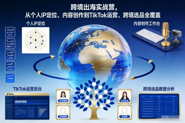 跨境出海实战营，从个人IP定位、内容创作到TikTok运营、跨境选品全覆盖 - 付费阅读