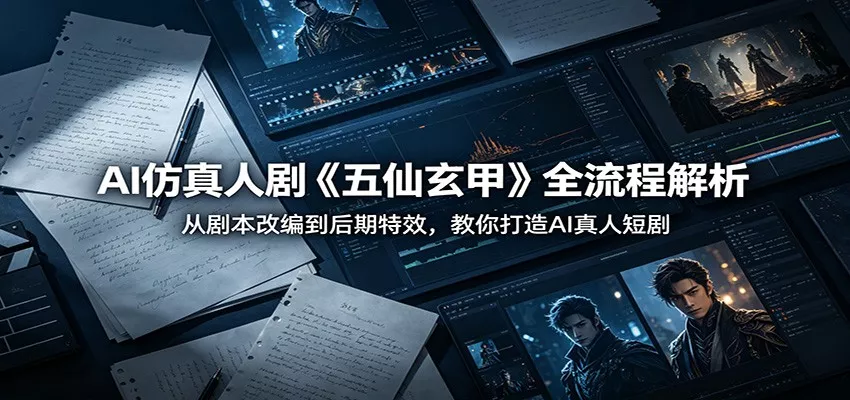 AI仿真人剧《五仙玄甲》全流程解析：从剧本改编到后期特效，教你打造AI真人短剧 - 付费阅读