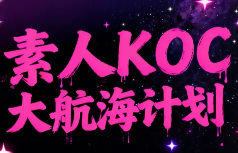 超萌素人KOC大航海计划 - 付费阅读