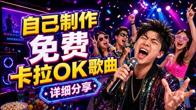 免费卡拉OK歌曲制作全攻略：音轨分离字幕制作，零基础快速做出专业K歌视频 - 付费阅读