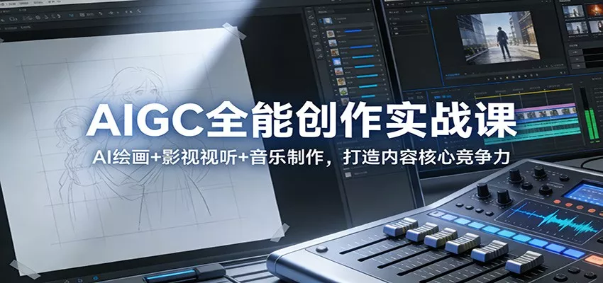 AIGC全能创作实战课：AI绘画+影视视听+音乐制作，打造内容核心竞争力 - 付费阅读