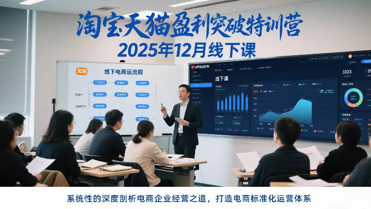 淘宝天猫盈利突破特训营25年12月线下课，系统性的深度剖析电商企业经营之道，打造电商标准化运营体系 - 付费阅读