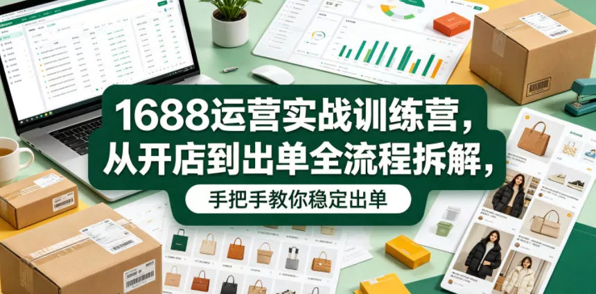 1688运营实战训练营，从开店到出单全流程拆解，手把手教你稳定出单(更新0620) - 付费阅读