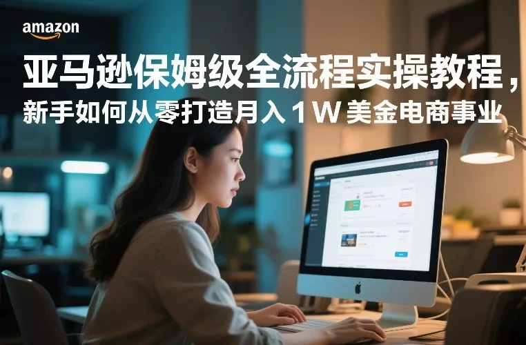 亚马逊保姆级全流程实操教程，新手如何从零打造月入1W美金电商事业 - 付费阅读